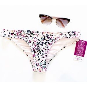 Hula Honey White Bikini Bottoms Swimsuit Separates New 4/25